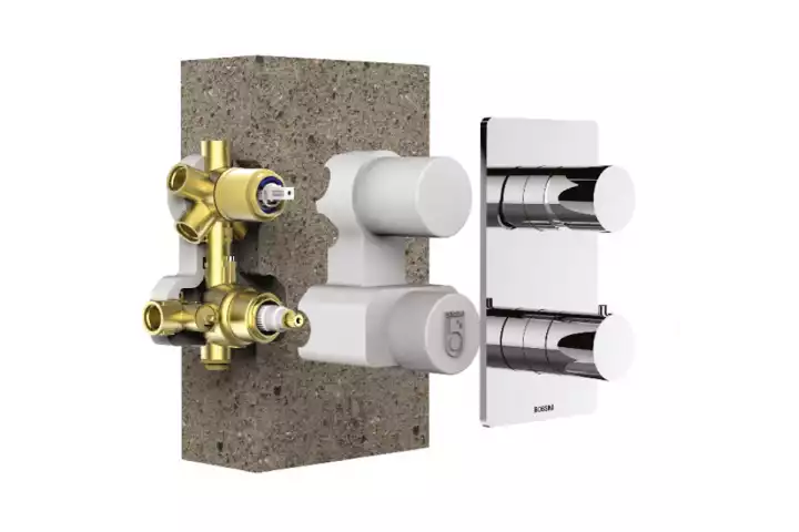 встраиваемые смесители с термостатом